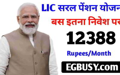 LIC Saral Pension Yojana: न्यूनतम निवेश जीवन भर के लिए हर महीने 12,388 रूपए की पेंशन शीघ्र करें आवेदन!